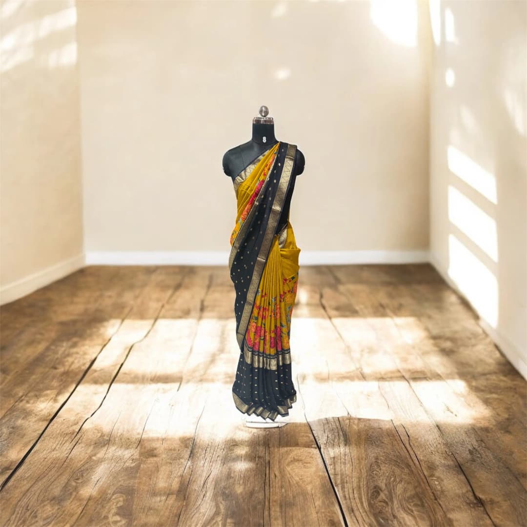 Premium semi crape saree